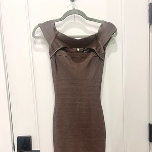 Guess by Marciano olive green bandage dress (XS)